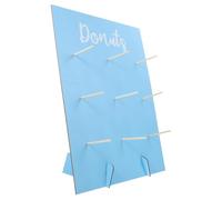 PRETYZOOM Soporte Exhibidor de Donas de Madera para Cumpleaños y Meriendas Infantiles Placa Fija y Diseño Decorativo
