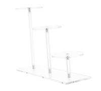 PRETYZOOM Soporte Expositor Acrílico Transparente para Pasteles Joyería y Figuras Organizador y Portátil para Decoración