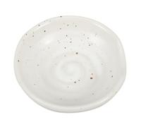 PRETYZOOM Soporte para Cuchara de Cerámica Blanco, Reposacucharas Redondo Versátil para Cocina y Decoración de Mesa Diseño Japonés Simple y Elegante