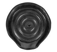 PRETYZOOM Soporte para Cucharas de Cerámica Negro Esmalte Único Reposacucharas Resistente para Utensilios de Cocina Soporte Estable para Cucharones en Encimera Fácil de Limpiar y