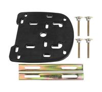 PRETYZOOM Soporte para Portaequipaje Trasero de Motocicleta, Placa de Soporte para Maleta de Motocicleta, PP y Hierro, con Tornillos, para Caja Trasera, Instalación DIY