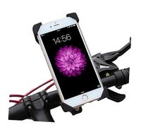PRETYZOOM Soporte para Teléfono de Bicicleta y Motocicleta Montaje Manillar y Poste Compatible con iPhone y Smartphones Negro