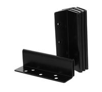 PRETYZOOM Soportes De Hierro Tratado Para Reparación De Postes De Cama Bisagras Para Camas Juego Completo De 4 Piezas.