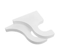 PRETYZOOM Soportes de Madera para Barra de Cortina 2 Piezas Protección Reforzada y Acabado Elegante para Sala de Estar y Hotel en Color Blanco
