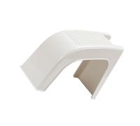 PRETYZOOM Taburete de Ducha de Plástico Beige para Pedicura, Reposapiés Antideslizante Cómodo y Multifuncional para Salón y Cuidado Personal