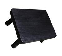 PRETYZOOM Taburete Rectangular de Madera Negro Estabilidad Excepcional y Funcionalidad Versátil para Salón de Té y Ventanal en Estilo Japonés Minimalista