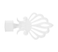 PRETYZOOM Tapa De Barra De Cortina para Extremos Decorativos Reemplazo De Remates para Cortinas De Ventana Suitable for Comedores y Dormitorios Material Color Blanco