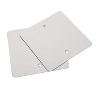 PRETYZOOM Tapa de Caja Eléctrica de Acero Inoxidable 120, Placa Ciega Metálica Cuadrada para Ocultar Enchufes y Cables en Pared, 2 Piezas con Resistencia a Altas Temperaturas y Rayones