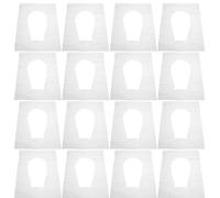 PRETYZOOM Tapa de Inodoro Portátil de Papel Blanco Cómodo y Desechable, 100 Piezas para Uso en Oficina y Estación, Adecuado para Adultos y Familias