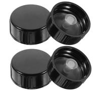 PRETYZOOM Tapas de Rosca Redondas de 28 Dientes, Juego de 4 Tapas de Sellado para Botellas de Vidrio, Cierre Hermético para Elaboración Casera de Cerveza y Vino