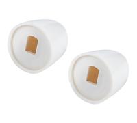 PRETYZOOM Tapas para Pernos de Inodoro de Abs Blanco, Accesorios para Instalación en Baño, Resistentes y Fáciles de Almacenar, 1 Par para Reparación y Montaje