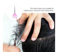 PRETYZOOM Tijeras de Corte de Cabello de Inoxidable para Peluquería Tijera para Cortar Pelo Recto Accesorio Profesional para Barberos y Uso Doméstico de Alta Precisión Color Rosa