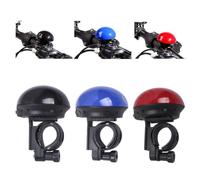 PRETYZOOM Timbre de Bicicleta Alarma Azul, Forma de Hongo para Manillar | Plástico y Componentes Eléctricos, Sonido Fuerte Aviso Giratorio, para Manillares de 22,2 a 31,8mm