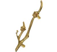 PRETYZOOM Tirador de Armario Forma de Rama de de Latón Dorado Estilo Vintage Moderno para Cajones y Puertas para Baño y Habitación Infantil