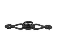 PRETYZOOM Tirador de Gabinete Estilo Victoriano Vintage 2 Piezas de Aleación de Zinc Negro Diseño Floral Tallado Fácil Instalación Tamaño 16.3x3.1x2.5 Cm para Cajones y Mesitas de Noche