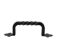 PRETYZOOM Tirador de Puerta de Granero Vintage Manija de Puerta Corrediza de Granero Acero al Carbono Negro 14,30x4,60x2,60cm 120mm de Garaje y Verja Exterior