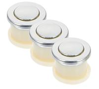 PRETYZOOM Tirador Redondo Retráctil Diseño Ergonómico y Moderno de Aleación de Zinc y Plástico 3 Piezas para Muebles de Cocina y Armarios para Renovación de Closets