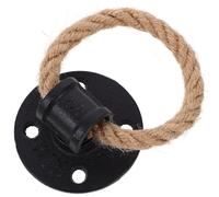 PRETYZOOM Tiradores Manijas de Puerta Retro Cuerda Vintage de Hierro y Rope Negro Diseño Único y Funcionalidad Decorativa para Puertas y Cajones