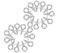 PRETYZOOM Tornillos de Ojo de Acero Inoxidable 4mm X 8mm, 50 Piezas Mini Pasadores para Hacer Joyas, Cierres y Ganchos para Pendientes, Pulseras y Manualidades de Bisutería