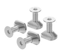 PRETYZOOM Tornillos para Quillas de Tablas de Surf M6 de Acero Inoxidable Juego de 4 Piezas Tuercas en T Deslizantes para Montaje de Hydrofoil en Tablas de Surf Kitesurf y Wing Foil