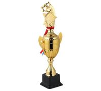 PRETYZOOM Trofeo Resistente Apariencia Brillante de Metal Estrella Dorada para Estudiantes y Empleados en Competencias Escolares y Empresariales