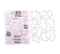 PRETYZOOM Troquel de Corte DIY Sellos Transparentes de Silicona y Tpr Set de Troqueles para Manualidades Álbumes de Fotos y Diarios Plantilla de Troquel Decorativa para Scrapbooking