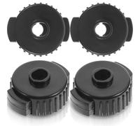 PRETYZOOM Tuercas de Fijación para Platillos Batería, 4 Piezas Negras de Liberación Rápida, Accesorios de Instalación y Repuesto para Soporte de Hi-hat en Percusión