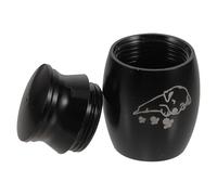 PRETYZOOM Urna Pequeña para Mascotas de Aleación Negra, Ligera y Resistente, Diseño Minimalista y Acabado Brillante, Adecuado para Cenizas de Perros y Recuerdos