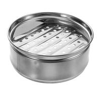 PRETYZOOM Vaporera para Cocinar Verduras y Dim Sum de Acero Inoxidable Fondo de Acero sin Orejas y Construcción Reforzada para Uso Comercial en Cocina y Restaurante