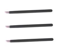 PRETYZOOM Varilla para Pulir Uñas y Quitacutículas 3 Piezas Tamaño Mediano Negra Herramienta para Eliminar Piel Muerta Manicura y Pedicura Portátil Ergonómica