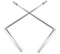 PRETYZOOM Varillas de Radiestesia de Acero Inoxidable Telescópicas Varita de Zahorí Plegable para Detección de Agua 1 Par Portátil para Radiestesia Espiritual y Medición Energética