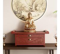 PreuepltrMa Esta Elegante Mesa de ofrendas CREA una atmósfera de Serenidad y santidad en tu hogar, para la devoción Diaria, la meditación y los Momentos espirituales.(19.69in Long)