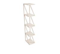 PreuepltrMa Estanteria,Organizador de estantería de pie,Biblioteca Abierta de diseño cúbico Moderno, en Metal,decoración casa salón salón,Home Decoration(White Four-Tiered)