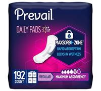 Prevail Almohadillas de control de la vejiga de máxima absorción, regular, 192 unidades