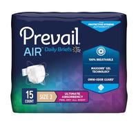 Prevail Breezer 360 Breezer - Bragas de incontinencia, máxima absorción, tamaño tres, 60 unidades