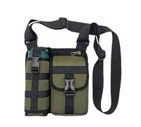 Prevalente Shoulder Bag with Water Bottle Holder, Sports Crossbody Bag for Workout, Gym, Hiking, and Outdoor Activities (Green)