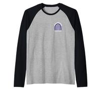 Prevención de Conciencia del Suicidio Rainbow Heart Ayuda Profesional Camiseta Manga Raglan