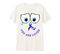 Prevención de Conciencia del Suicidio Triste Rip Pérdida Mamá Papá Niño Niña Camiseta Premium