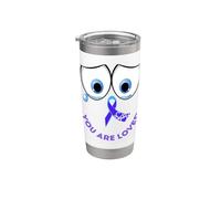 Prevención de conciencia del suicidio Triste RIP Pérdida Mamá Papá Niño Niña Vaso térmico de acero inoxidable de doble pared