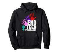 Prevención del Embarazo Adolescente - Poner Fin al Embarazo Adolescente Sudadera con Capucha