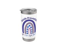 Prevención del Suicidio Rainbow You Are Not Alone Kid Boys Girls Vaso térmico de acero inoxidable de doble pared