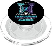 Prevención del Suicidio Vestir de Morado Azulado Alguien PopSockets PopGrip para MagSafe