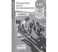 Prévention Santé Environnement CAP: Corrigé
