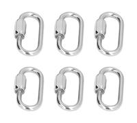 Prevessel Anillos para Patas de Pájaro de Acero Inoxidable, Resistentes a Mordeduras, Anillos para Pata de Loro, Accesorios de Juguete, 20 Piezas para Juego de Pájaros (L)
