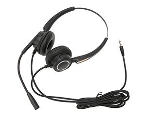 Prevessel Auriculares con Cable con Cancelación de Ruido con Diseño Giratorio para Oficina de Negocios, Auriculares de Llamada Ultra HD para Centro de Llamadas, de Servicio Al Cliente de Material ABS