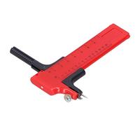 Prevessel Brújula Cortador de Círculos Papel Giratorio de Precisión Herramienta de Artesanía de Goma de Vinilo para Proyectos de Arte Rojo