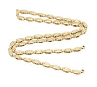 Prevessel Cadena de Bicicleta de Oliva Dorada de Alta Resistencia, Funcionamiento Silencioso, 100 Eslabones para Bicicleta BMX de Piñón Fijo