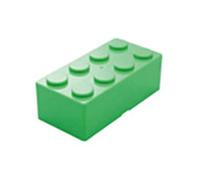Prevessel Caja Espacial de Plástico con Formas de Bloques de Construcción, Práctica Superpuesta para Niños, Conjunto de Caja de Almacenamiento ABS Azul/Verde/Amarillo/Rojo (Rectángulo)