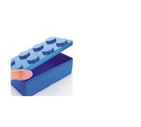 Prevessel Caja Espacial de Plástico con Formas de Bloques de Construcción, Práctica Superpuesta para Niños, Conjunto de Caja de Almacenamiento ABS Azul/Verde/Amarillo/Rojo (Rectángulo)