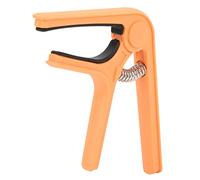 Prevessel Cejilla de Guitarra Portátil con Clamp/Holder de Resorte Ligero para un Cambio Rápido de Melodía para Guitarras Acústicas y Eléctricas, Capo de Resorte para Músicos e Intérpretes (Naranja)